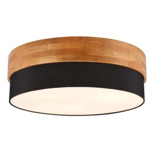 Plafon czarny-biały okrągły 50cm SEASONS 3xE27x40W IP20 Trio 881289 Plafon czarny-biały okrągły 50cm SEASONS 3xE27x40W IP20 Trio 881289