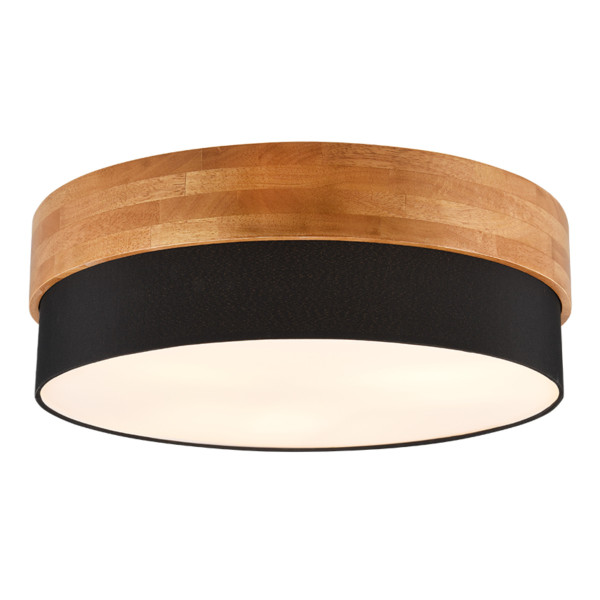 Plafon czarny-biały okrągły 50cm SEASONS 3xE27x40W IP20 Trio 881289