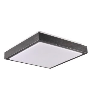 Plafon czarny szczotkowany-biały kwadratowy 29,5cm 2xE27x40W IP20 Polux 881324 Plafon czarny szczotkowany-biały kwadratowy 29,5cm 2xE27x40W IP20 Polux 881324