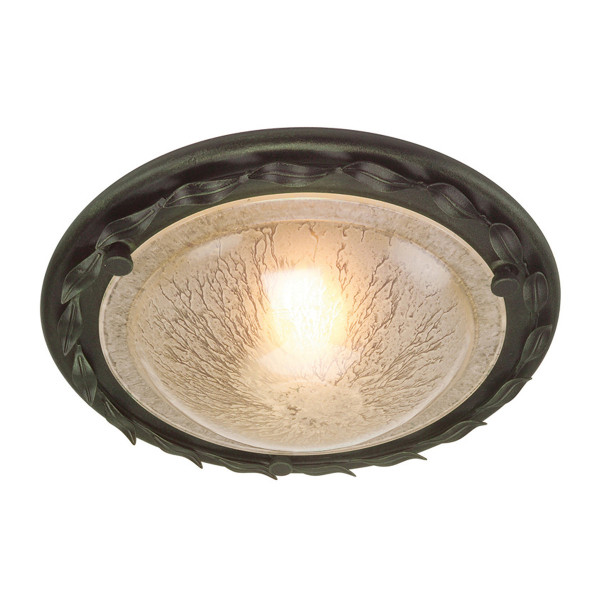 Plafon czarny-złota patyna okrągły 30cm Olivia 1xE27x60W IP20 Elstead 881113