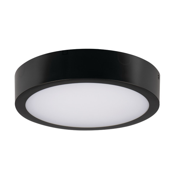Plafon DABER z pilotem okrągły czarny LED 1x20W 30,1cm 2560lm IP66 Kanlux 872362