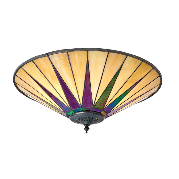 Plafon DARK STAR gwiazda czarny 2xE27x20W wym:13x49x49cm IP20 Tiffany 1018379