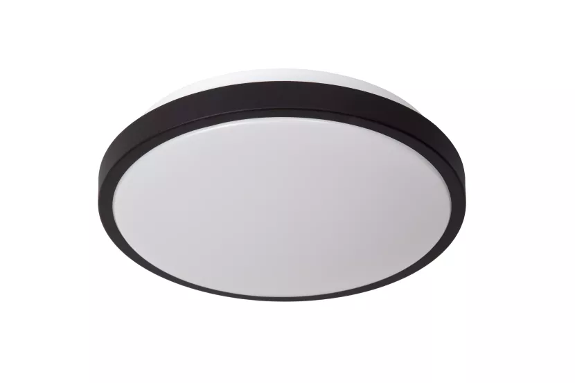 Plafon DASHER okrągły czarno-biały LED 1x12W 29,3cm 700lm IP44 Lucide 881352