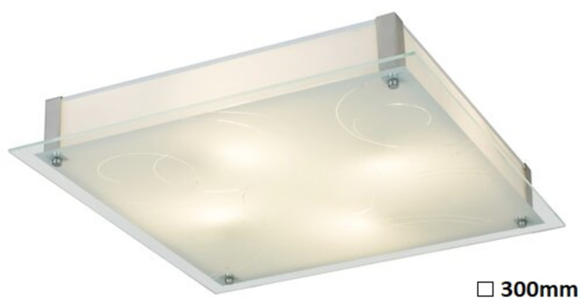Plafon Dena kwadratowy biały LED 1x12W 30cm 960lm IP20 Rabalux 879600