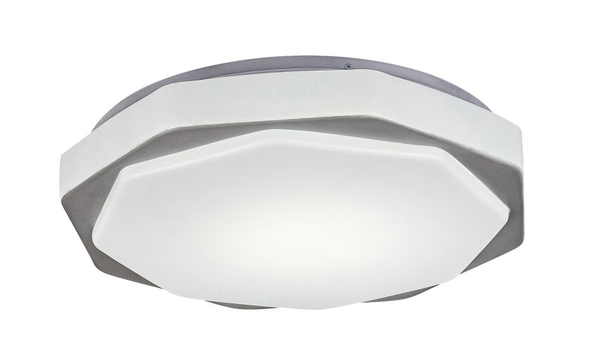 Plafon Dettora z pilotem okrągły szary LED 1x18W 37cm 1150lm IP20 Rabalux 872992