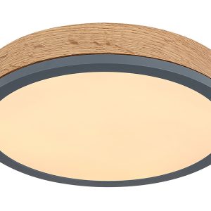 Plafon Doro LED 30 cm metalowy brązowy 47904 Plafon Doro LED 30 cm metalowy brązowy 47904