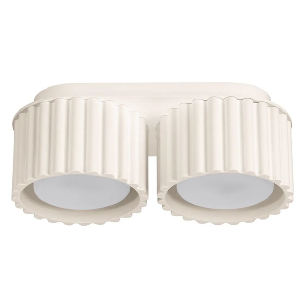 Plafon dwupunktowy AURA 2 beżowy GX53 ryflowany 764928