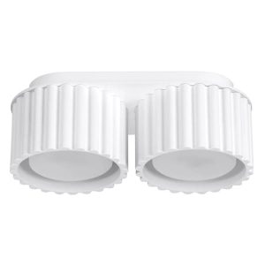 Plafon dwupunktowy AURA 2 biały GX53 ryflowany 764924