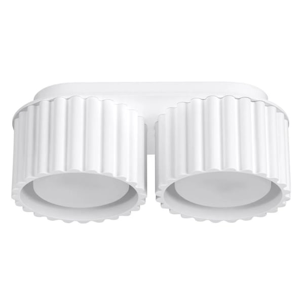 Plafon dwupunktowy AURA 2 biały GX53 ryflowany 764924