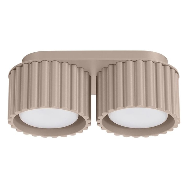 Plafon dwupunktowy AURA 2 taupe GX53 ryflowany 764939