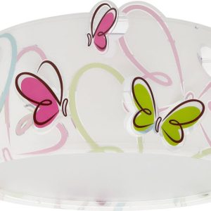 Plafon dziecięcy Butterfly 2xE27 multikolor 1030655 Plafon dziecięcy Butterfly 2xE27 multikolor 1030655