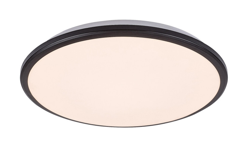 Plafon Engon okrągły czarno-biały LED 1x45W 48cm 2940lm IP20 Rabalux 872958