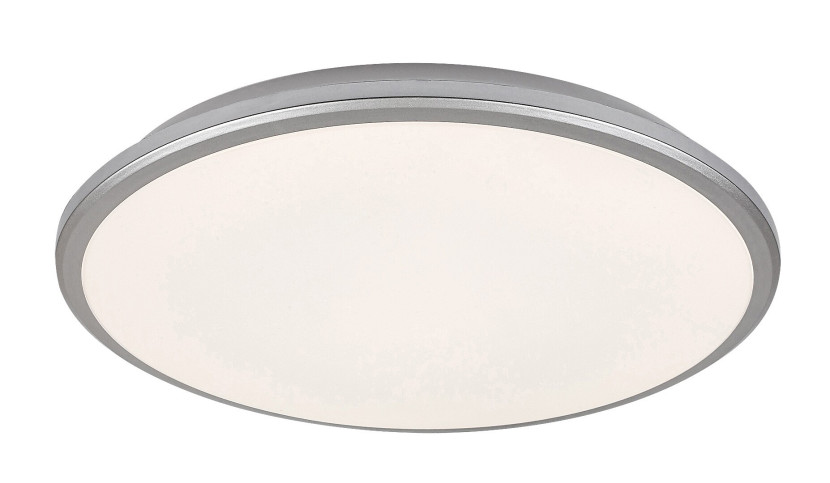 Plafon Engon okrągły srebrno-biały LED 1x18W 27cm 1220lm IP20 Rabalux 873008
