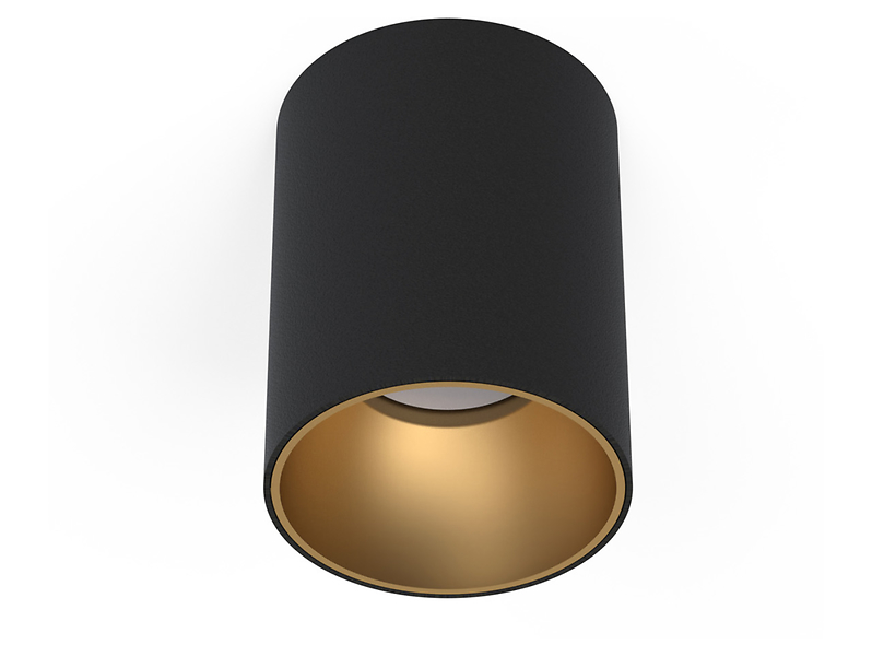 Plafon Eye Tone stalowy czarno-złoty 147798