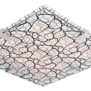 Plafon FIERA kwadratowy czarny LED 1x9W 31cm 500lm IP20 Candellux 878581 Plafon FIERA kwadratowy czarny LED 1x9W 31cm 500lm IP20 Candellux 878581