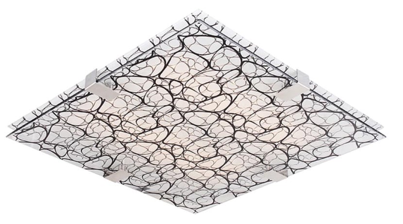 Plafon FIERA kwadratowy czarny LED 1x9W 31cm 500lm IP20 Candellux 878581