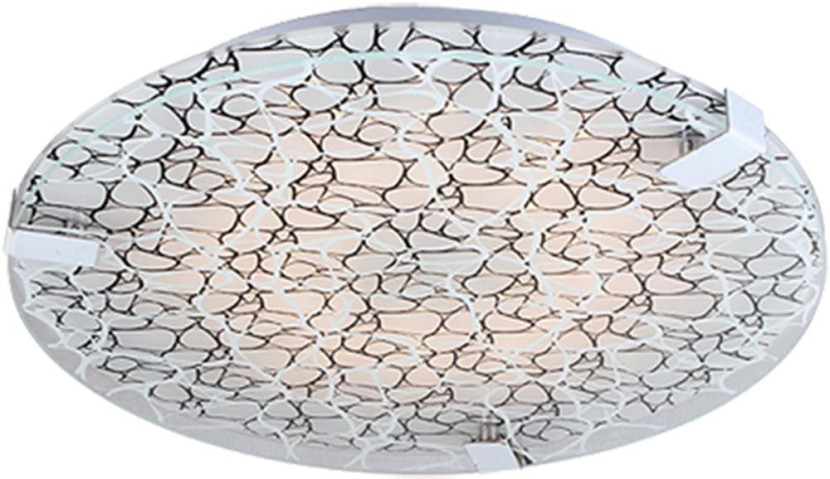 Plafon FIERA okrągły chromowany czarny LED 1x18W 40cm lm IP20 Candellux 878519