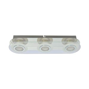 Plafon FLAVIO owalny transparentny LED 3×5.5W 39cm 400lm IP20 Italux 871159