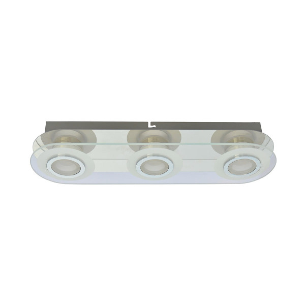 Plafon FLAVIO owalny transparentny LED 3x5.5W 39cm 400lm IP20 Italux 871159