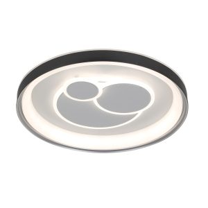 Plafon FLORINA z pilotem okrągły czarny LED 1x46W 49cm 5750lm IP20 Italux 871231