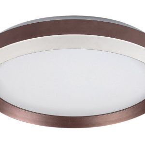 Plafon Fontana okrągły brązowy LED 1x24W 39cm 1100lm IP20 Rabalux 879542