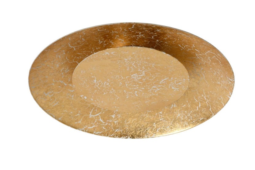 Plafon FOSKAL okrągły złoty LED 1x12W 34,5cm 900lm IP20 Lucide 1017634