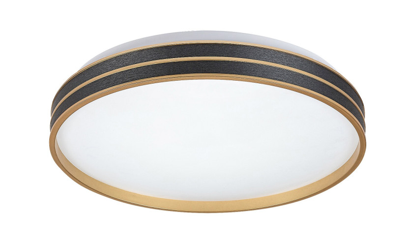 Plafon Gandor okrągły czarno-biały LED 1x24W 39cm 1850lm IP20 Rabalux 872912