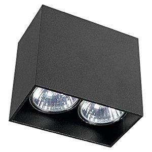 Plafon Gap LED 2-punktowy aluminiowy czarny 25568
