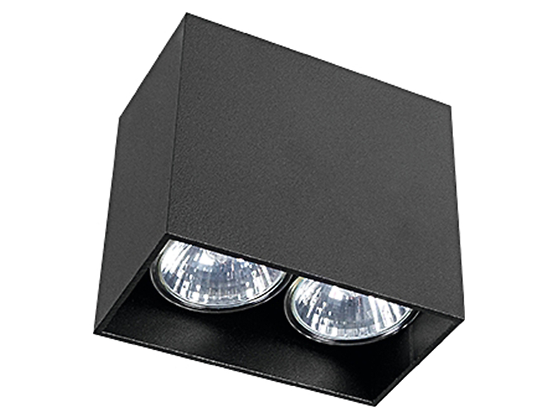 Plafon Gap LED 2-punktowy aluminiowy czarny 25568