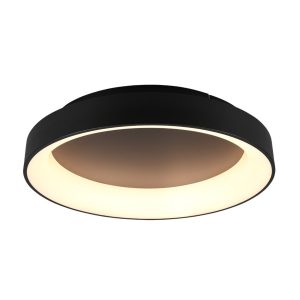 Plafon GIRONA okrągły czarno-biały LED 1x48W 60cm 5600lm IP20 Trio 872682 Plafon GIRONA okrągły czarno-biały LED 1x48W 60cm 5600lm IP20 Trio 872682
