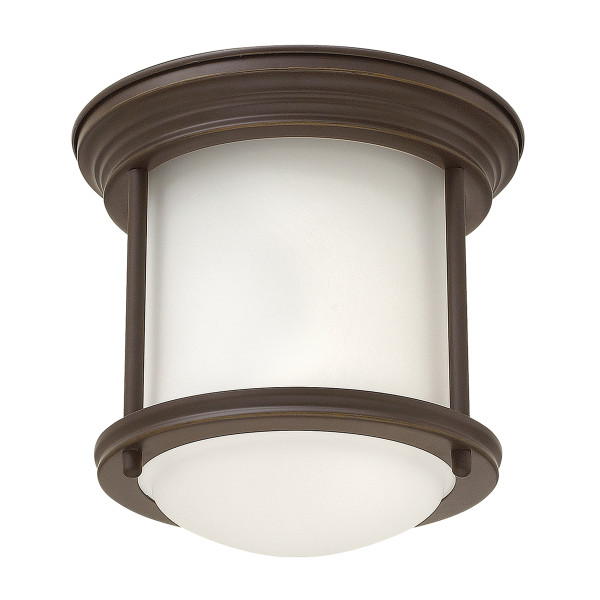 Plafon Hadrian olejowany brązowo-biały 1xE27x60W IP44 Quintiesse 1017691