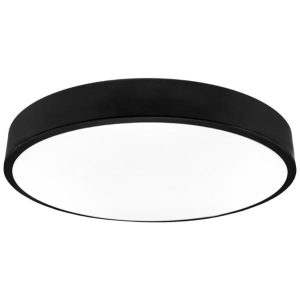 Plafon Houston okrągły czarno-biały LED 1x36W 40cm 3240lm IP20 IdeaLED 876746 Plafon Houston okrągły czarno-biały LED 1x36W 40cm 3240lm IP20 IdeaLED 876746