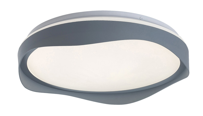 Plafon ISRAH okrągły popielato-biały LED 1x24W 38cm 1250lm IP20 Rabalux 878477