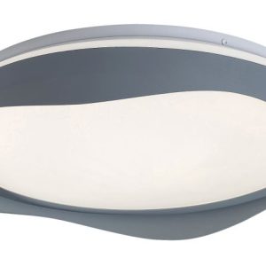 Plafon ISRAH okrągły popielato-biały LED 1x40W 48cm 1850lm IP20 Rabalux 878542 Plafon ISRAH okrągły popielato-biały LED 1x40W 48cm 1850lm IP20 Rabalux 878542