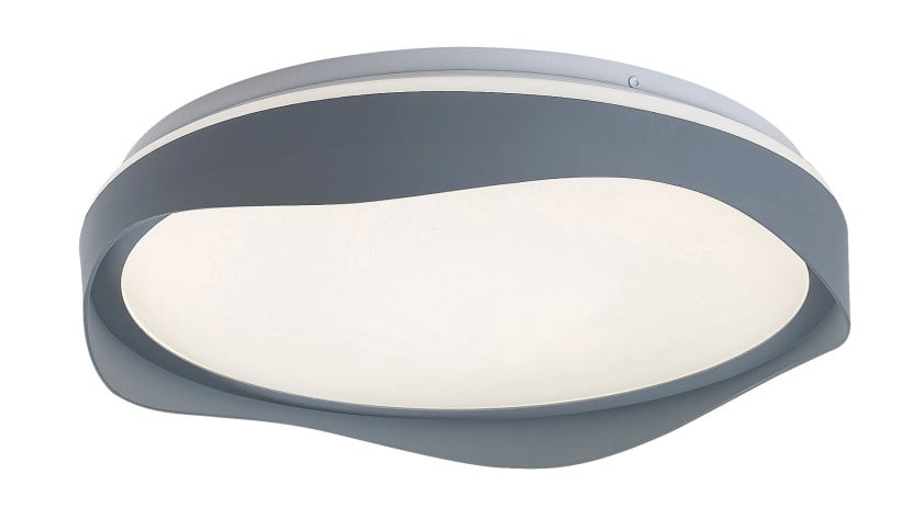 Plafon ISRAH okrągły popielato-biały LED 1x40W 48cm 1850lm IP20 Rabalux 878542