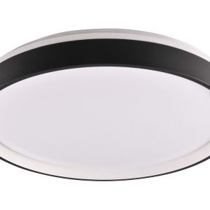 Plafon Jadwiga LED 38 cm ze zmienną barwą światła czarny 524357 Plafon Jadwiga LED 38 cm ze zmienną barwą światła czarny 524357