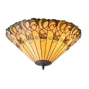 Plafon JAMELIA kwiaty multikolor czarny 2xE27x20W IP20 Tiffany 1018556 Plafon JAMELIA kwiaty multikolor czarny 2xE27x20W IP20 Tiffany 1018556
