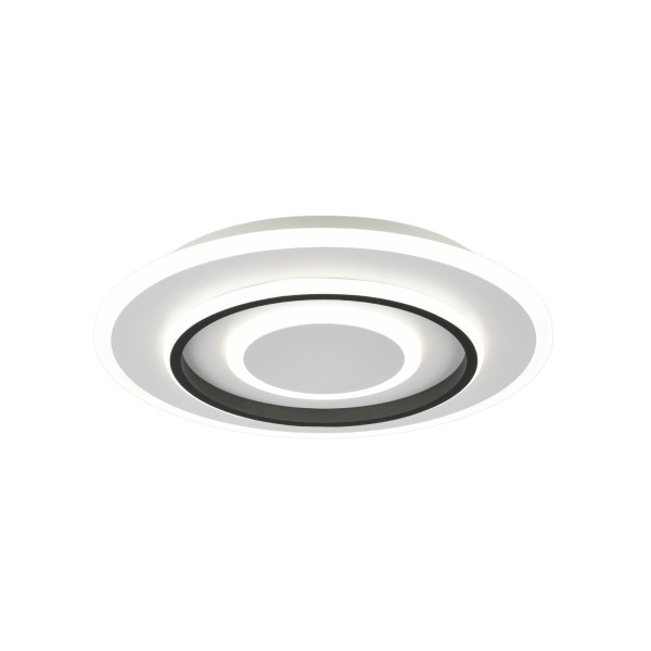 Plafon JORA z pilotem okrągły biało-czarny LED 1x46W 41cm 5400lm IP20 RL 873028
