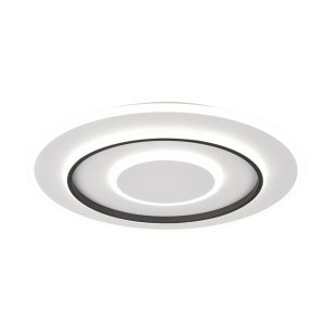 Plafon JORA z pilotem okrągły biało-czarny LED 1x55W 60cm 6400lm IP20 RL 873084 Plafon JORA z pilotem okrągły biało-czarny LED 1x55W 60cm 6400lm IP20 RL 873084