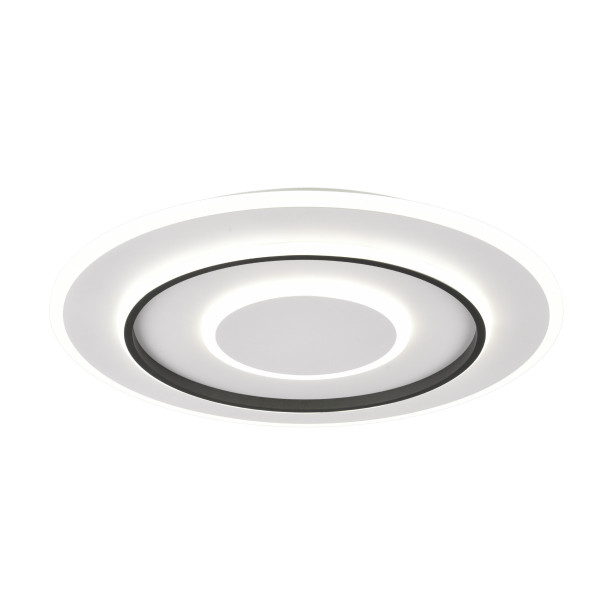 Plafon JORA z pilotem okrągły biało-czarny LED 1x55W 60cm 6400lm IP20 RL 873084