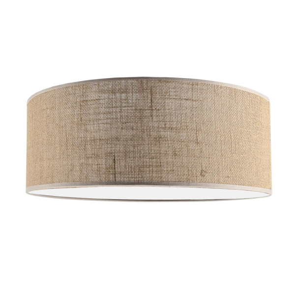 Plafon jutowo-biały okrągły 50cm LAMEGO 1xE27x40W IP20 Shilo 881112