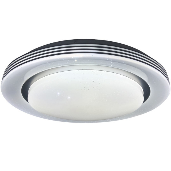Plafon KELLY okrągły czarno-biały LED 1x48W 48cm 3360lm IP20 Milagro 873073