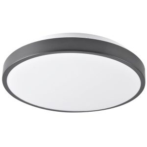 Plafon KERN okrągły biało-czarny LED 1x15W 29cm 1600lm IP20 Polux 878564 Plafon KERN okrągły biało-czarny LED 1x15W 29cm 1600lm IP20 Polux 878564