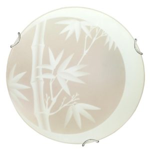 Plafon kremowo-chromowany okrągły 30cm BAMBOO 1xE27x40W IP20 Candellux 881033 Plafon kremowo-chromowany okrągły 30cm BAMBOO 1xE27x40W IP20 Candellux 881033