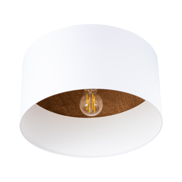 Plafon KRONOS biało-brązowy 1xE27x15W wym:20x35x35cm IP20 Pure Lume 1018460