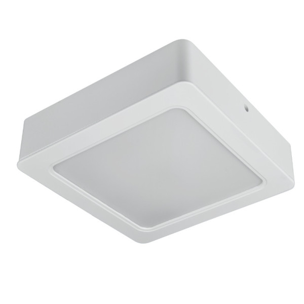 Plafon kwadratowy biały LED 1x18W 16,7cm 1900lm IP54 Odcienie bieli DPM 872357