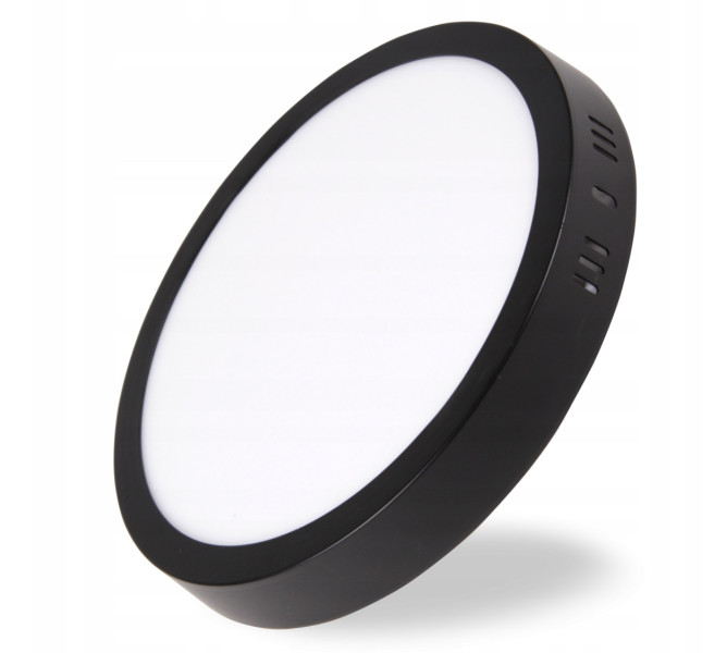 Plafon Lagos okrągły czarno-biały LED 1x18W 21cm 1440lm IP20 MasterLed 873101
