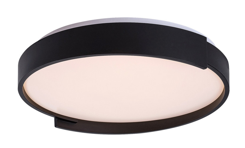 Plafon LALEH z pilotem okrągły czarny LED 1x24W 40cm 1500lm IP20 Rabalux 872618