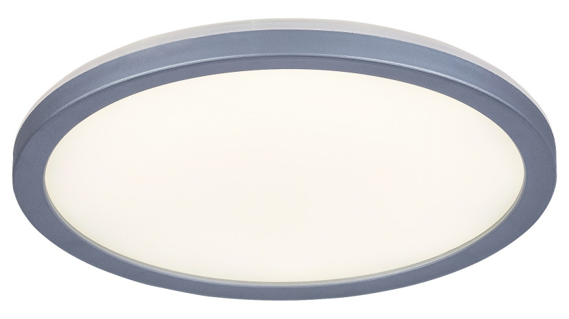 Plafon Lambert okrągły srebrno-biały LED 1x15W 28cm 1500lm IP44 Rabalux 876771