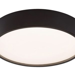 Plafon Larcia okrągły czarno-biały LED 1x18W 28cm 970lm IP44 Rabalux 876734 Plafon Larcia okrągły czarno-biały LED 1x18W 28cm 970lm IP44 Rabalux 876734